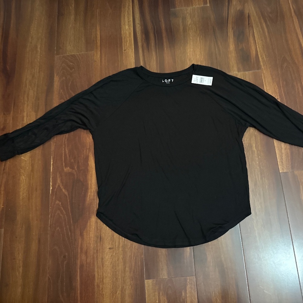 LOFT Black Blouse Size Small